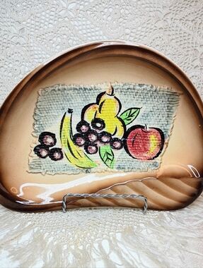 Ucagco Hand-Painted Ceramic Decorative Fruit Plate